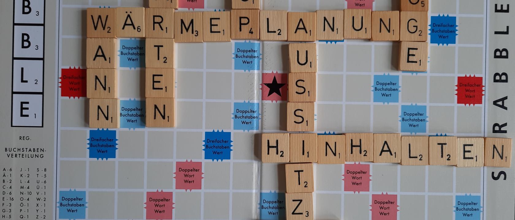 Scrabble-Bild zur kommunalen Wärmeplanung in Bremen