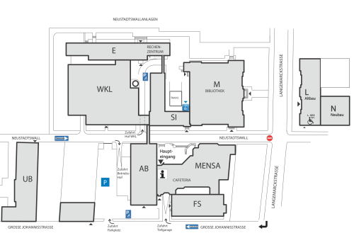 Lageplan Hochschule Bremen, AB-Gebäude Lageplan Hochschule Bremen, AB-Gebäude