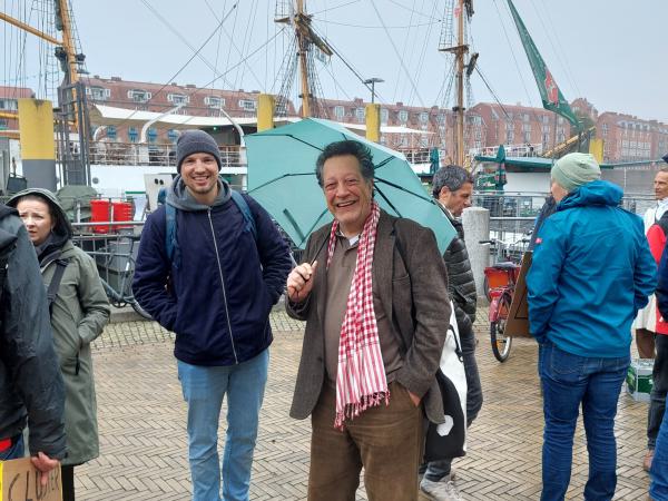 Sympathisanten beim ErdwärmeDich-Spaziergang